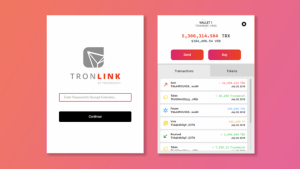 Tronlink giao diện giao dịch trên mạng lưới Blockchain