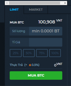 Mua BTC nhanh nhất Việt Nam