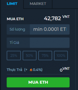 Mua ETH bằng VNĐ giá rẻ nhấ