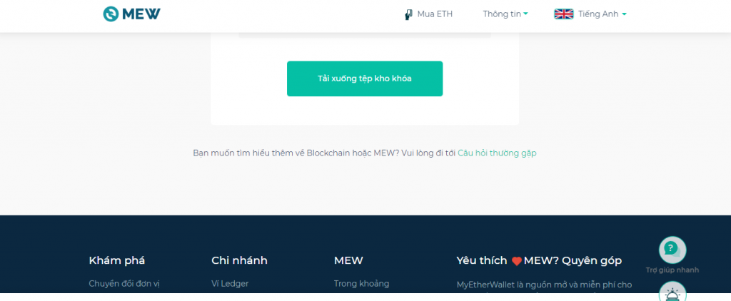 cách tạo ví myetherwallet