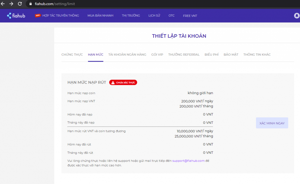 fiahub hạn mức