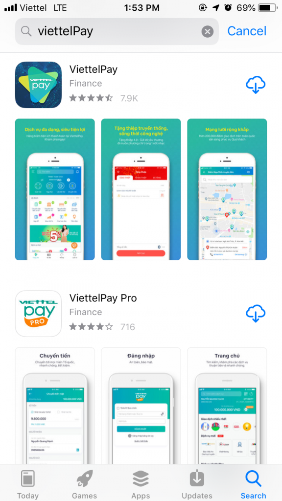 Tải App Viettelpay 