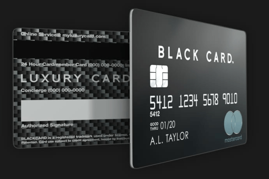 Hình dáng của một chiếc Black Card