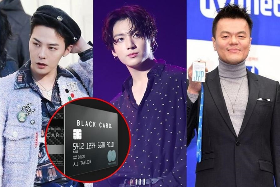 GD, Jungkook và JYP sử dụng Black Card