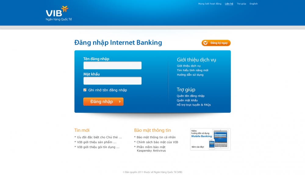 VIB, VIB Internet Banking, Chuyển tiền qua Internet Banking VIB, Chuyển tiền nhanh VIB, MyVIB