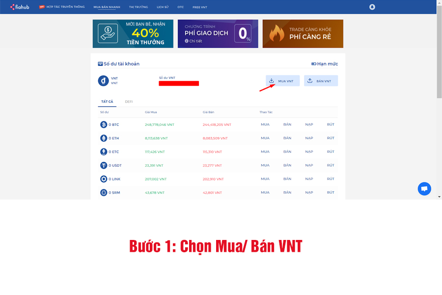 giao diện chính của Fiahub