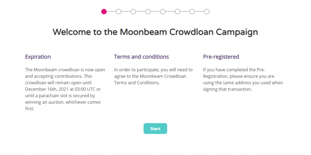 Tham gia Crowdloan Moonbeam.