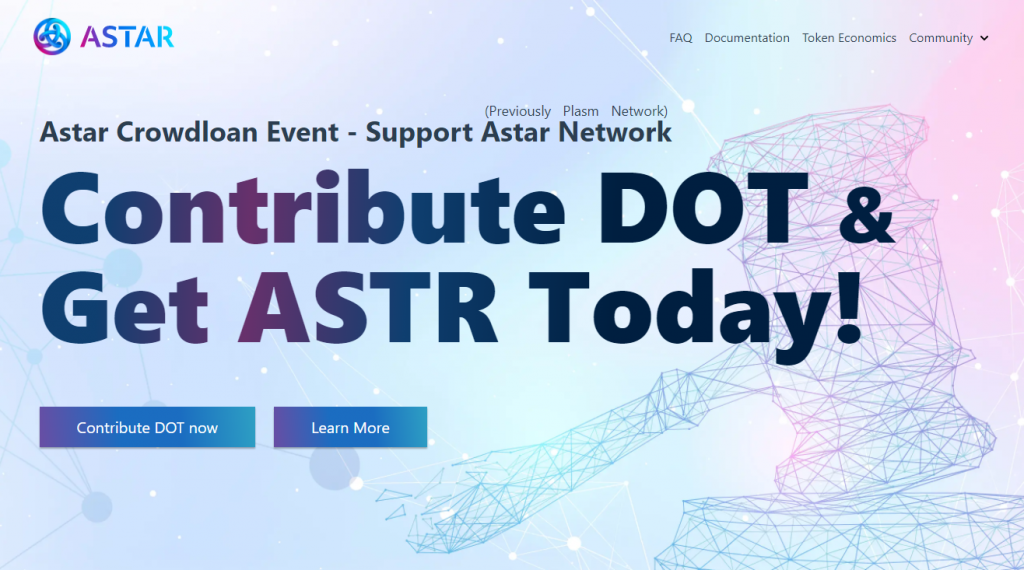 Crowloan Astar network.