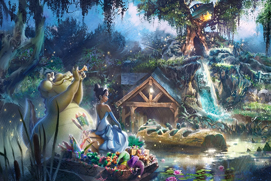mô phỏng 1 cảnh trong công việc cgiair trí Metaverse của Disney 
