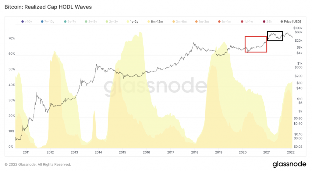 Chỉ số on-chain HODL waves