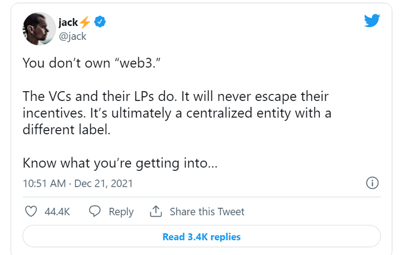 The VCs and their LPs do. It will never escape their incentives. It’s ultimately a centralized entity with a different label.