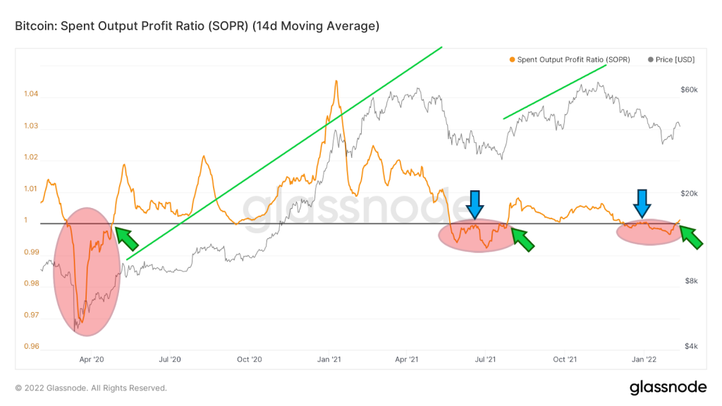 Spent Output Profit Ratio (SOPR)