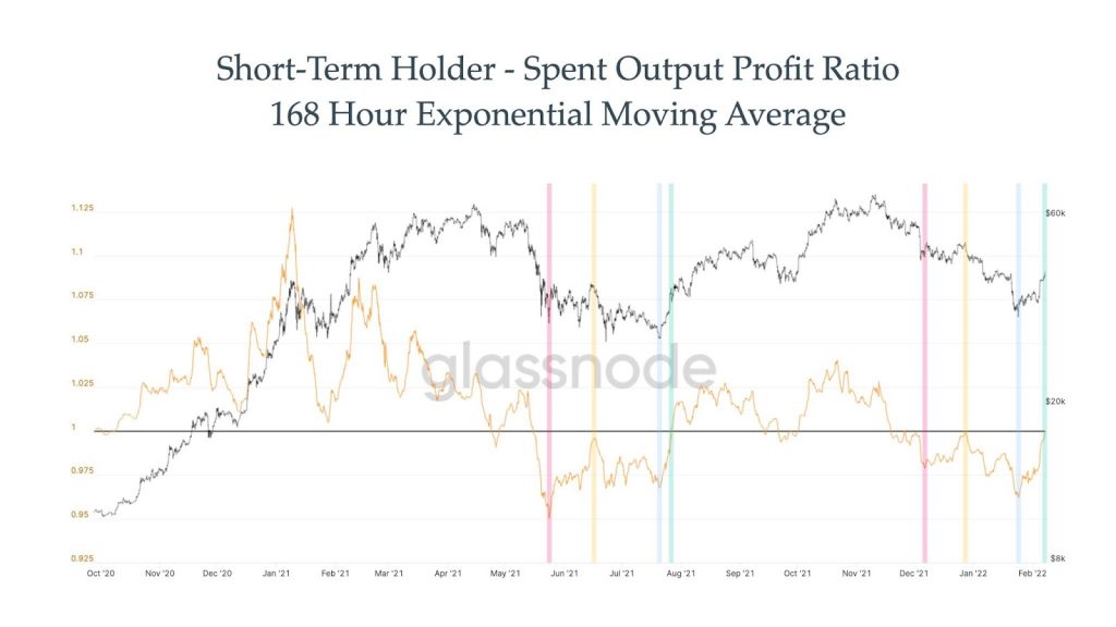 Short-term holder SOPR . Nguồn: TheRealPlanC