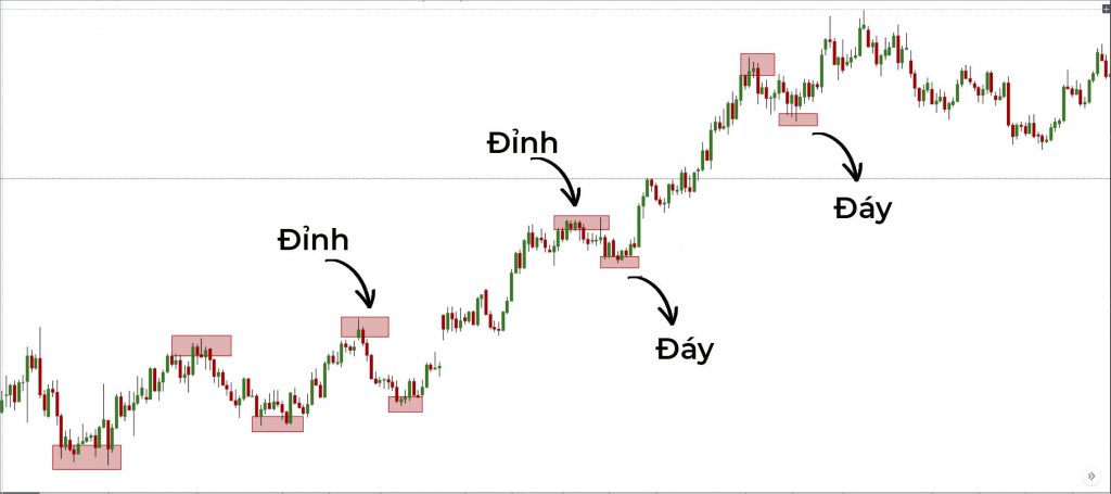 Price Action, biểu đồ nến, line, candle