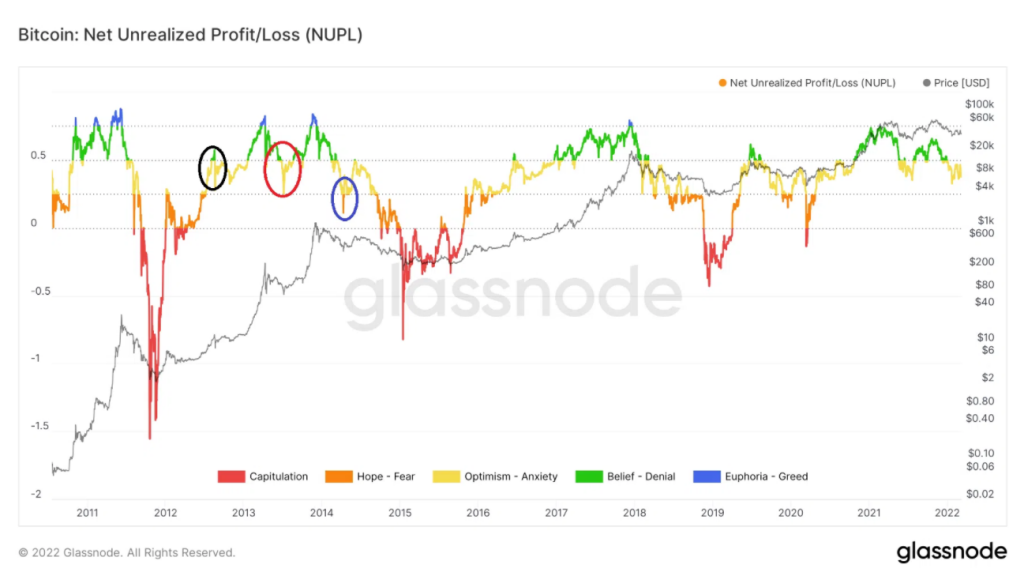 Chỉ số on-chain NUPL. Nguồn: BeInCrypto