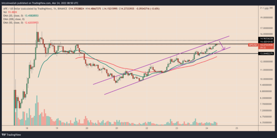 Dự kiến biến động giá ApeCoin