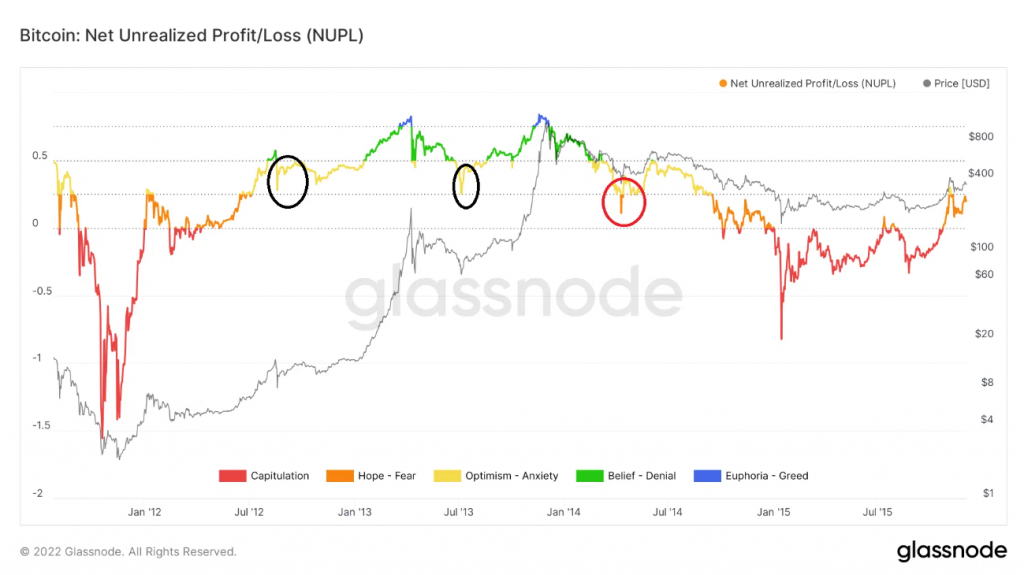 Chỉ số on-chain NUPL. Nguồn: BeInCrypto