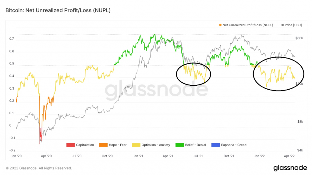 Chỉ số on-chain NUPL. Nguồn: BeInCrypto