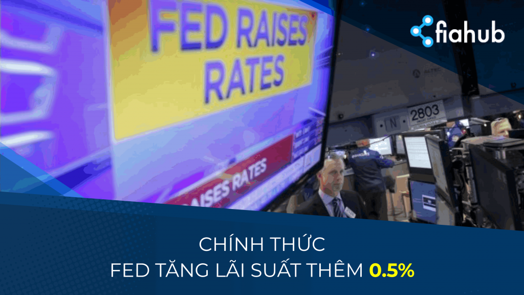 FED chính thức tăng lãi suất thêm nửa điểm phần trăm