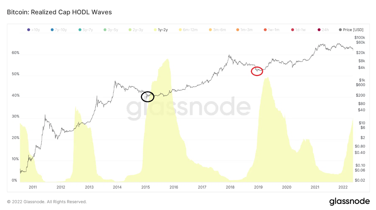 Bitcoin: Realized Cap HODL Waves. Nguồn: BeInCrypto