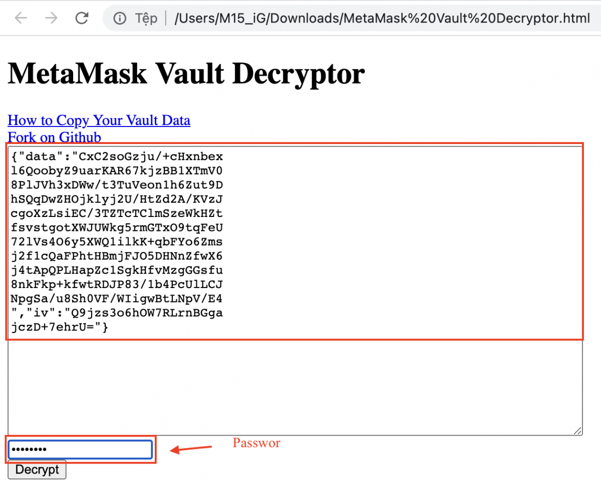 make private key metamask
