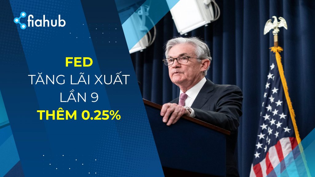 FED nâng lãi suất thêm 0.25%, duy trì dự báo tăng thêm một lần nữa trong năm nay