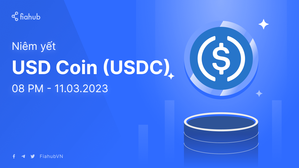 [Thông báo] Fiahub niêm yết USD Coin (USDC)