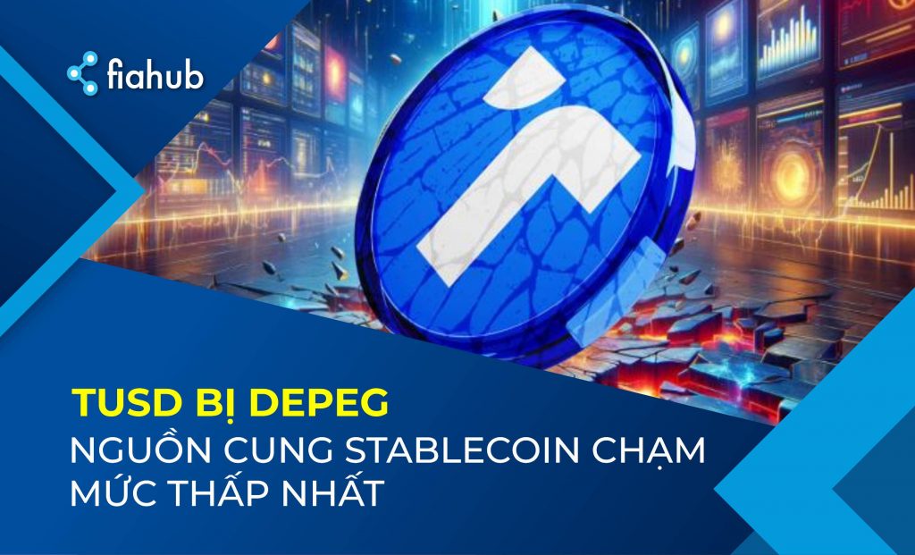 Nguồn cung TUSD chạm mức thấp khi stablecoin bị depeg Nguồn cung TUSD chạm mức thấp khi stablecoin bị depeg