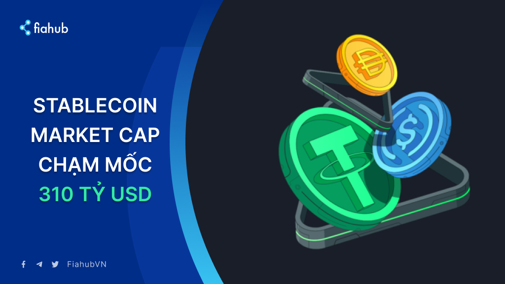 Vốn hóa stablecoin toàn cầu vượt 310 tỷ USD, lập kỷ lục mọi thời đại Vốn hóa stablecoin toàn cầu vượt 310 tỷ USD, lập kỷ lục mọi thời đại