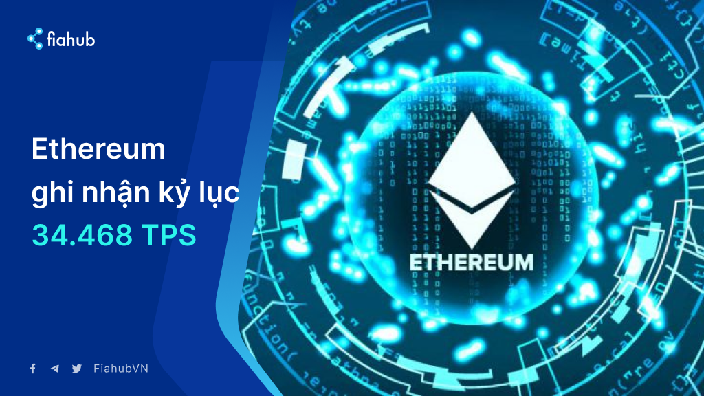Ethereum ghi nhận kỷ lục xử lý 34.468 giao dịch mỗi giây Ethereum ghi nhận kỷ lục xử lý 34.468 giao dịch mỗi giây